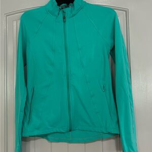 Athleta women’s full zip jacket size medium teal green